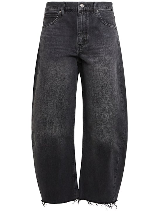 Frame The bubble cropped wide jeans