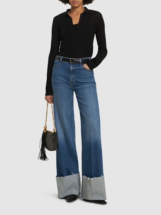 Mother The Hustler Roller high rise jeans