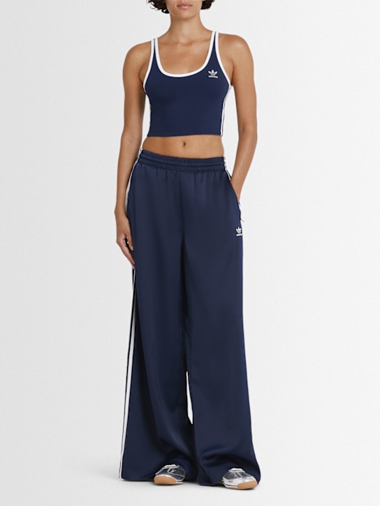 adidas Originals Satin wide leg track pants