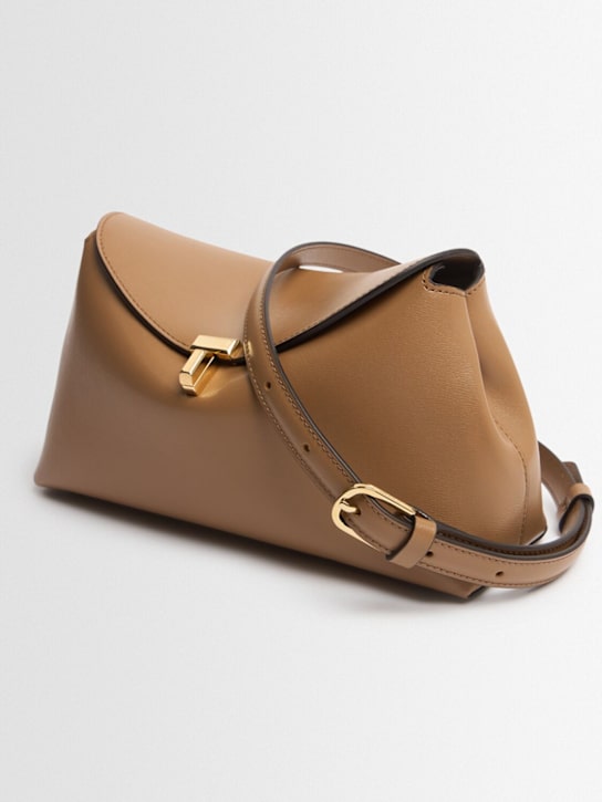 Toteme T-Lock palmellata leather clutch