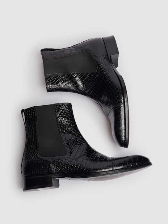 Tom Ford Shiny croc embossed Chelsea boots 3 Tom Ford Shiny croc embossed Chelsea boots