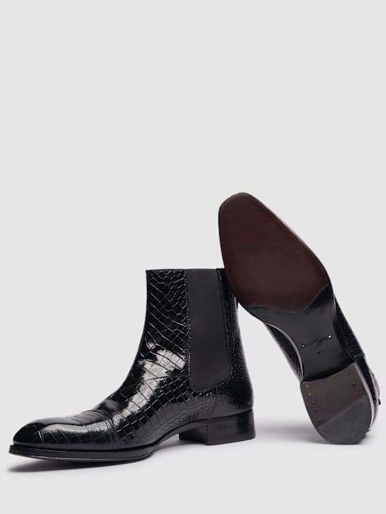 Tom Ford Shiny croc embossed Chelsea boots 5 Tom Ford Shiny croc embossed Chelsea boots