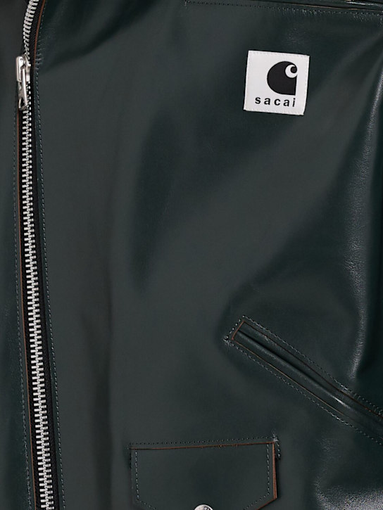 Sacai Carhartt WIP leather jacket 3 Sacai Carhartt WIP leather jacket