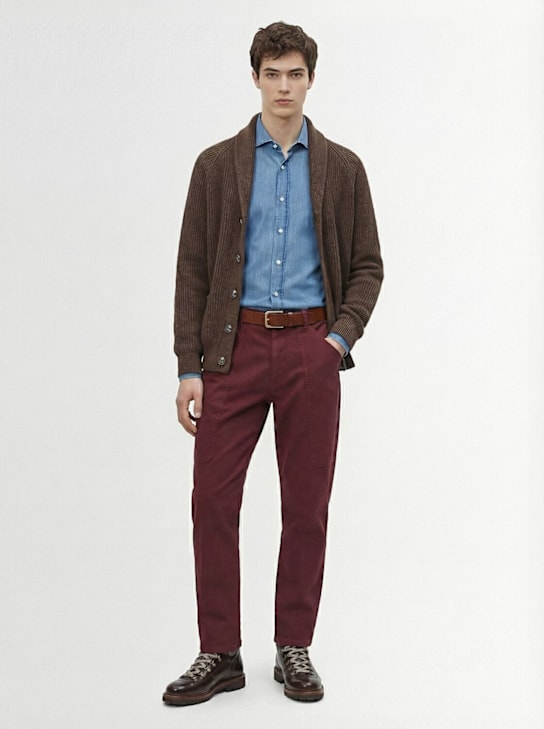 Brunello Cucinelli Dyed cotton gabardine pants 7 Brunello Cucinelli Dyed cotton gabardine pants