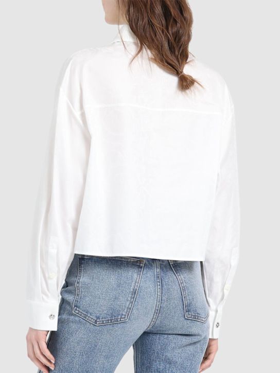 Versace Cotton poplin crop shirt 3 Versace Cotton poplin crop shirt