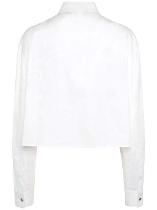 Versace Cotton poplin crop shirt 4 Versace Cotton poplin crop shirt