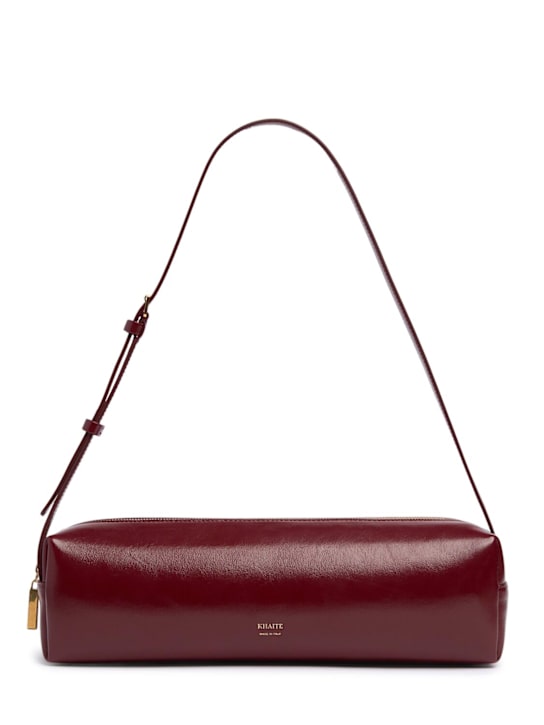 Khaite Kye crackled patent leather shoulder bag