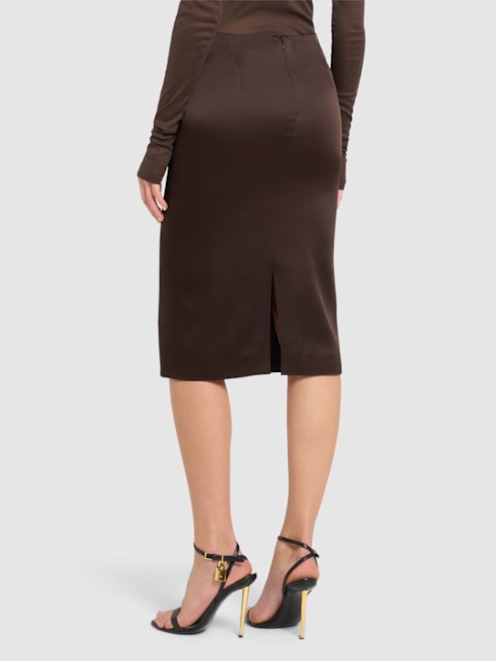Tom Ford Crepe envers satin midi pencil skirt 3 Tom Ford Crepe envers satin midi pencil skirt