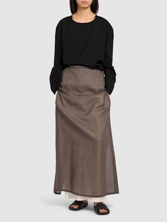 The Row Zaira cotton organza long skirt