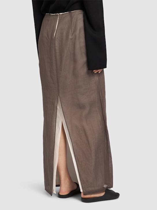 The Row Zaira cotton organza long skirt