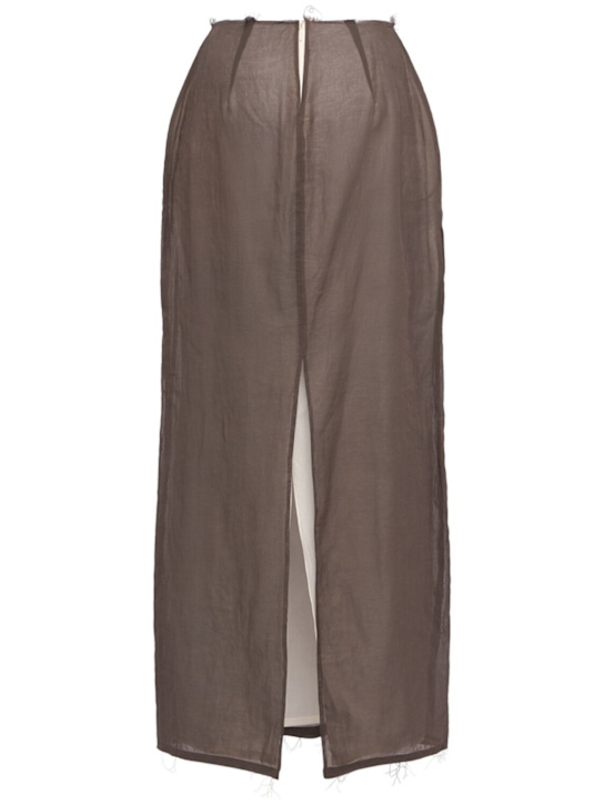 The Row Zaira cotton organza long skirt
