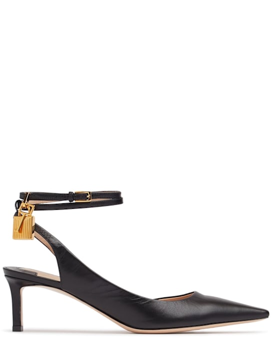 Tom Ford 55mm Padlock leather pumps