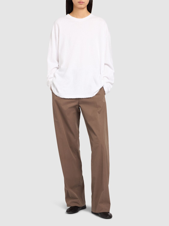 The Row Kabira long sleeve cotton t-shirt