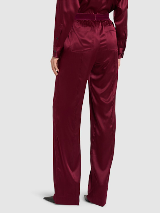 Tom Ford Logo silk satin pajama pants 8 Tom Ford Logo silk satin pajama pants