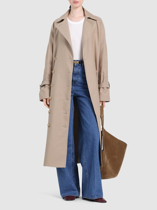 Toteme Signature long gabardine trench coat