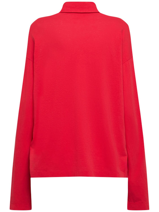 The Row Roddie long sleeve cotton polo top 4 The Row Roddie long sleeve cotton polo top