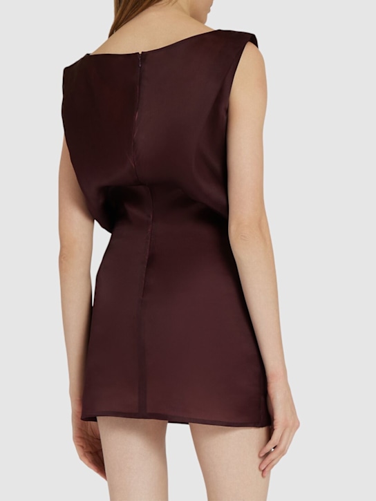 Khaite Toma compact organza mini dress