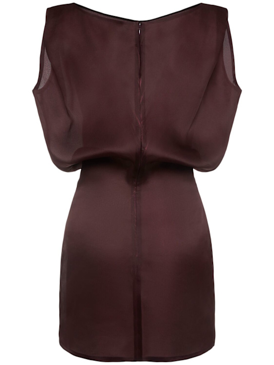 Khaite Toma compact organza mini dress