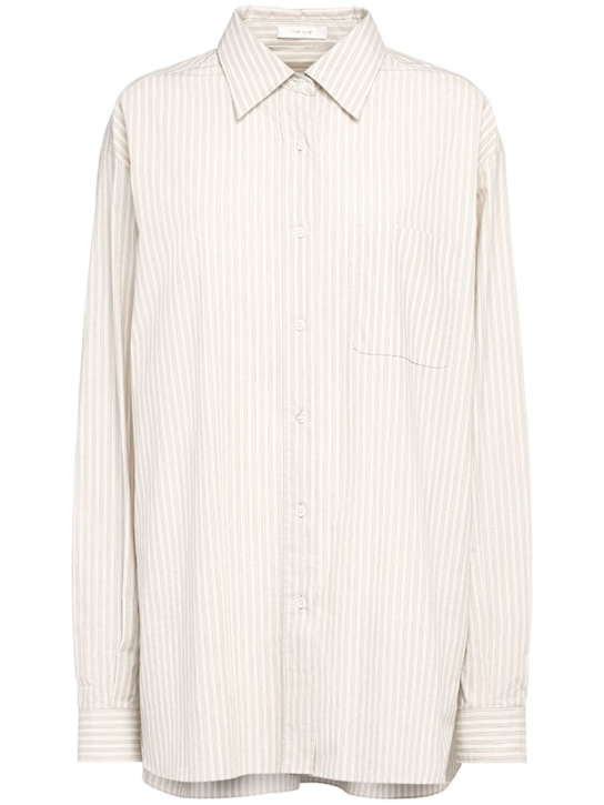 The Row Nesson striped cotton poplin shirt