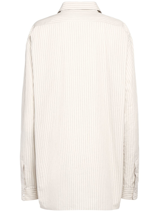 The Row Nesson striped cotton poplin shirt