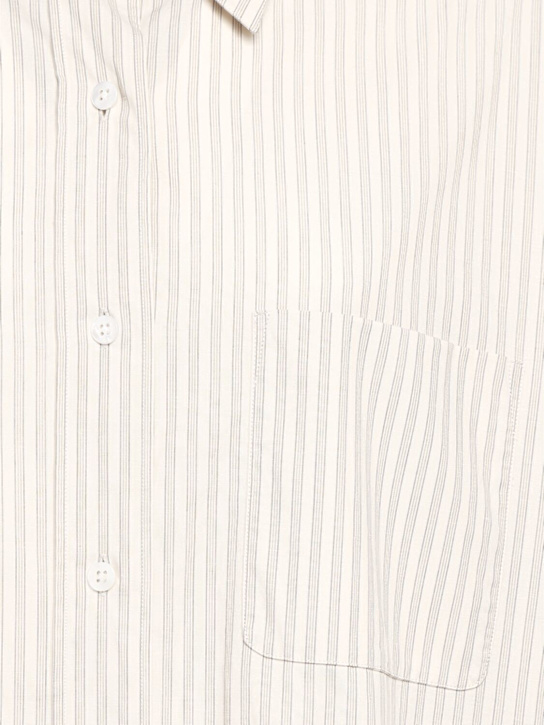 The Row Nesson striped cotton poplin shirt