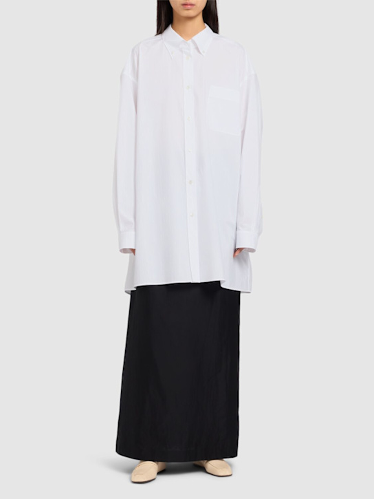The Row Victoria oversize cotton poplin shirt