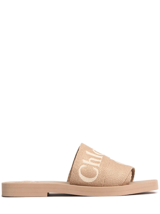 Chloé 10mm Woody linen flats