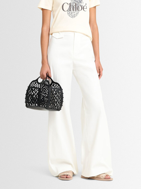 Chloé 10mm Woody linen flats