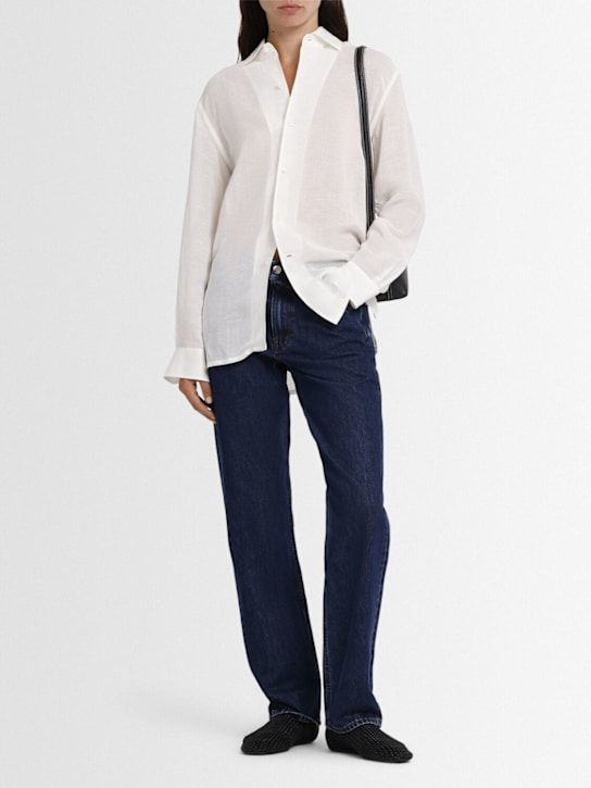 Toteme Low rise straight cotton denim jeans