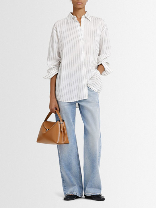 Toteme Classic striped viscose blend shirt