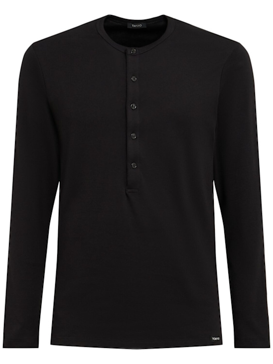 Tom Ford Henley long sleeve jersey t-shirt 5 Tom Ford Henley long sleeve jersey t-shirt
