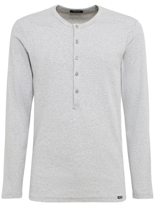 Tom Ford Henley long sleeve jersey t-shirt 8 Tom Ford Henley long sleeve jersey t-shirt