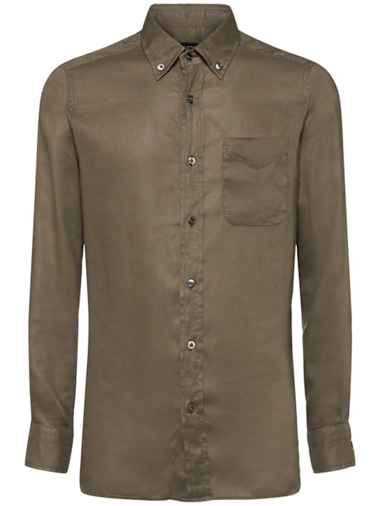 Tom Ford Fluid gabardine slim fit shirt
