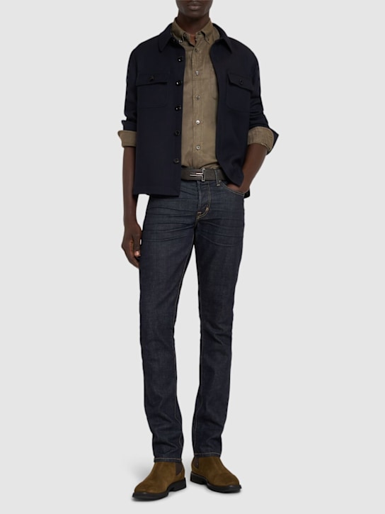Tom Ford Fluid gabardine slim fit shirt