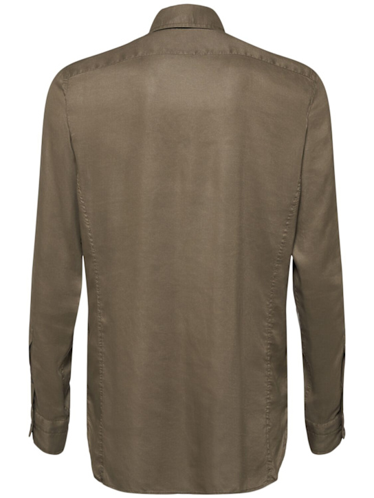Tom Ford Fluid gabardine slim fit shirt 5 Tom Ford Fluid gabardine slim fit shirt