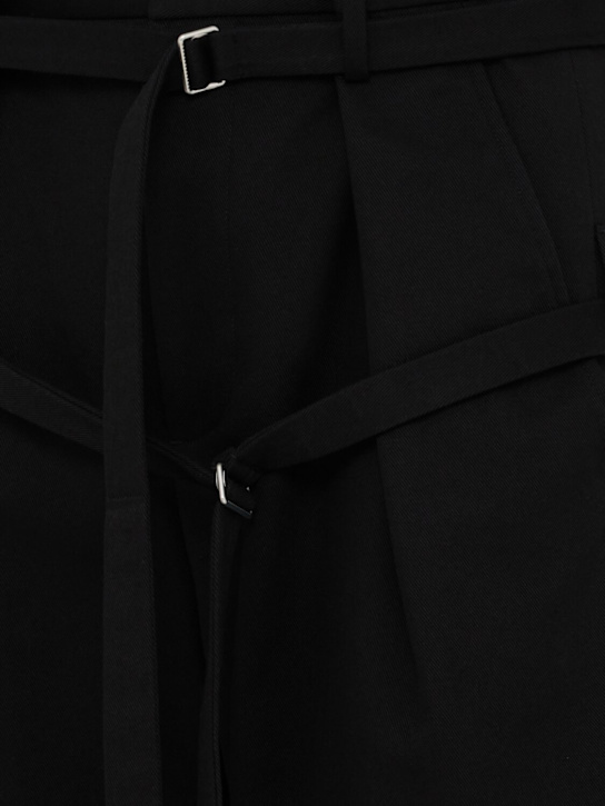 Ann Demeulemeester Woubrecht double-belted cotton pants 3 Ann Demeulemeester Woubrecht double-belted cotton pants