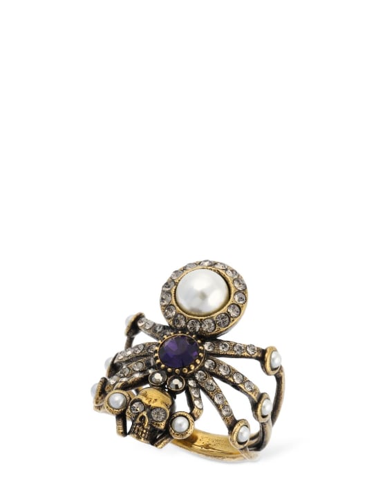 McQueen Spider brass ring