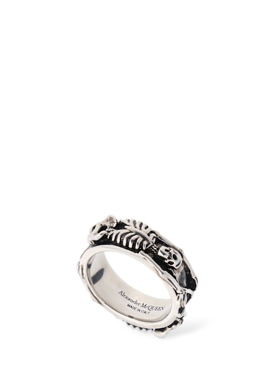 McQueen Dancing metal skeleton ring