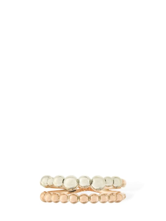 DoDo 9KT Bollicine rose gold & silver ring 3 DoDo 9KT Bollicine rose gold & silver ring