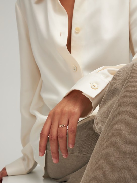 DoDo Stellina 9kt gold & diamond thin ring