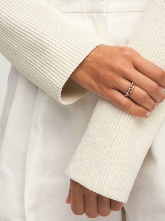 DoDo Granelli 9KT rose gold & silver ring