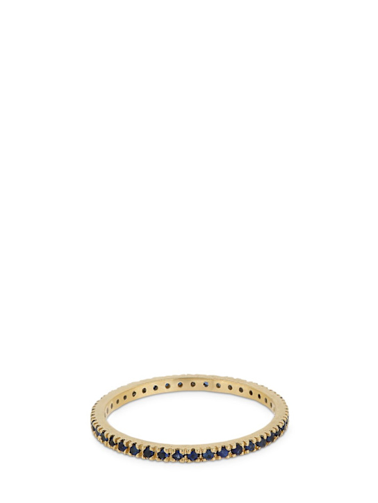Vanzi Annagreta thin 18kt gold & sapphire ring