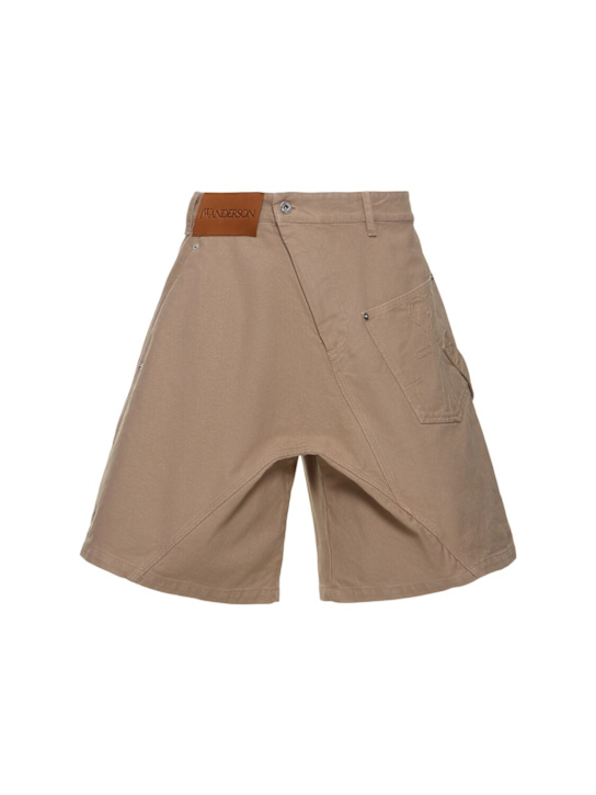 JW Anderson Twisted cotton workwear shorts