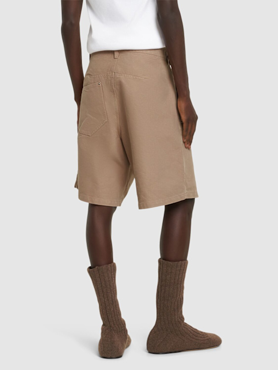 JW Anderson Twisted cotton workwear shorts