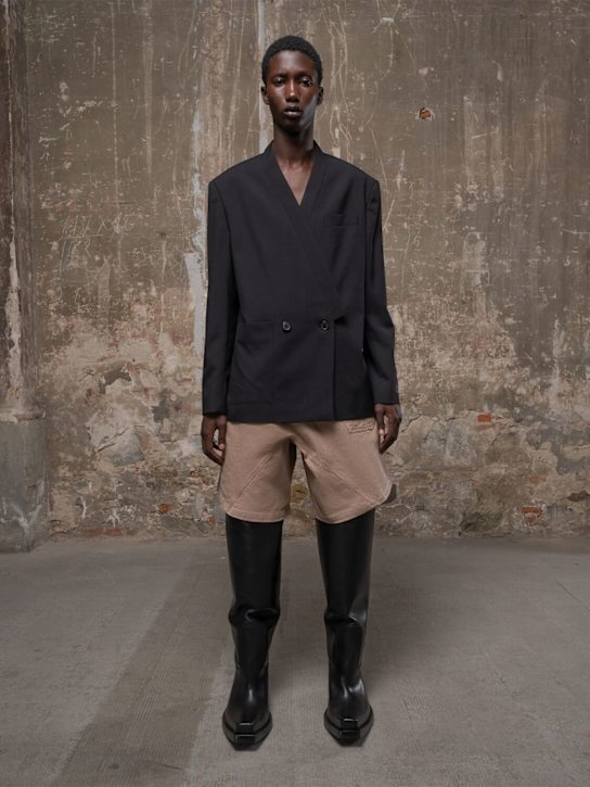 JW Anderson Twisted cotton workwear shorts