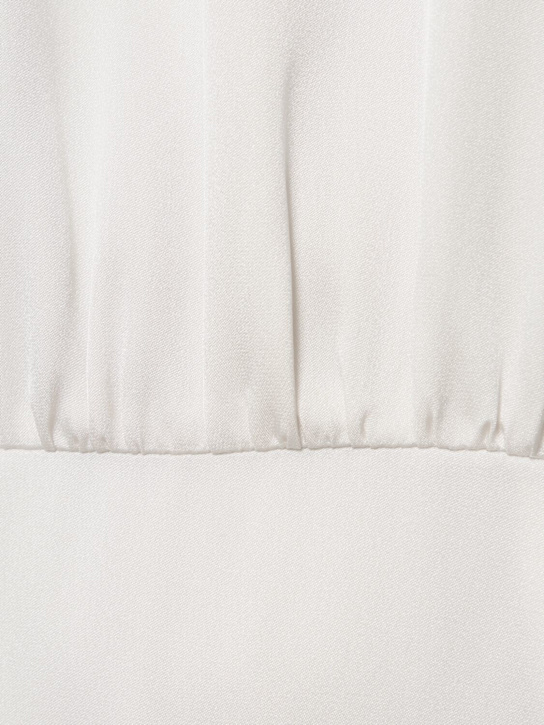 Magda Butrym Silk satin long dress w/ scarf panel 5 Magda Butrym Silk satin long dress w/ scarf panel