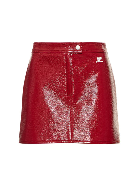Courrèges Vinyl mini skirt