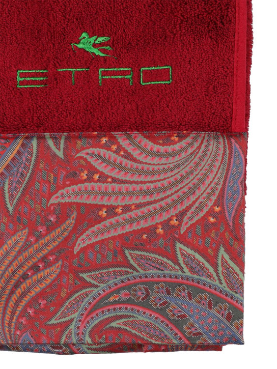 Etro Set of 2 Calathea cotton towels