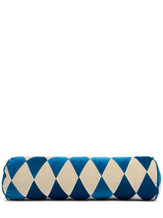Christina Lundsteen Harlequin bolster w/ piping