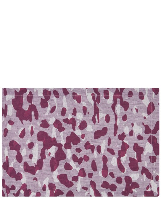 Stories Of Italy Set of 2 plum placemats 3 Stories Of Italy Set of 2 plum placemats